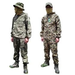 Uniforme de combate camuflaje verano ruso, ropa táctica multiusos