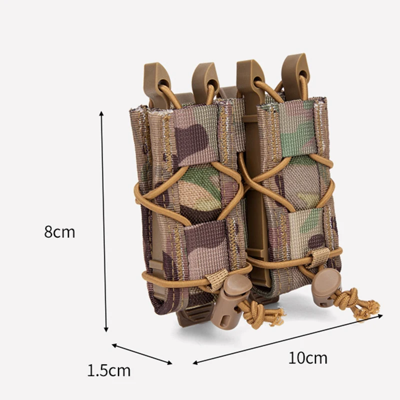 Portacargadores MOLLE AR15/M4/M16, funda táctica de alta sujeción - imagen 5