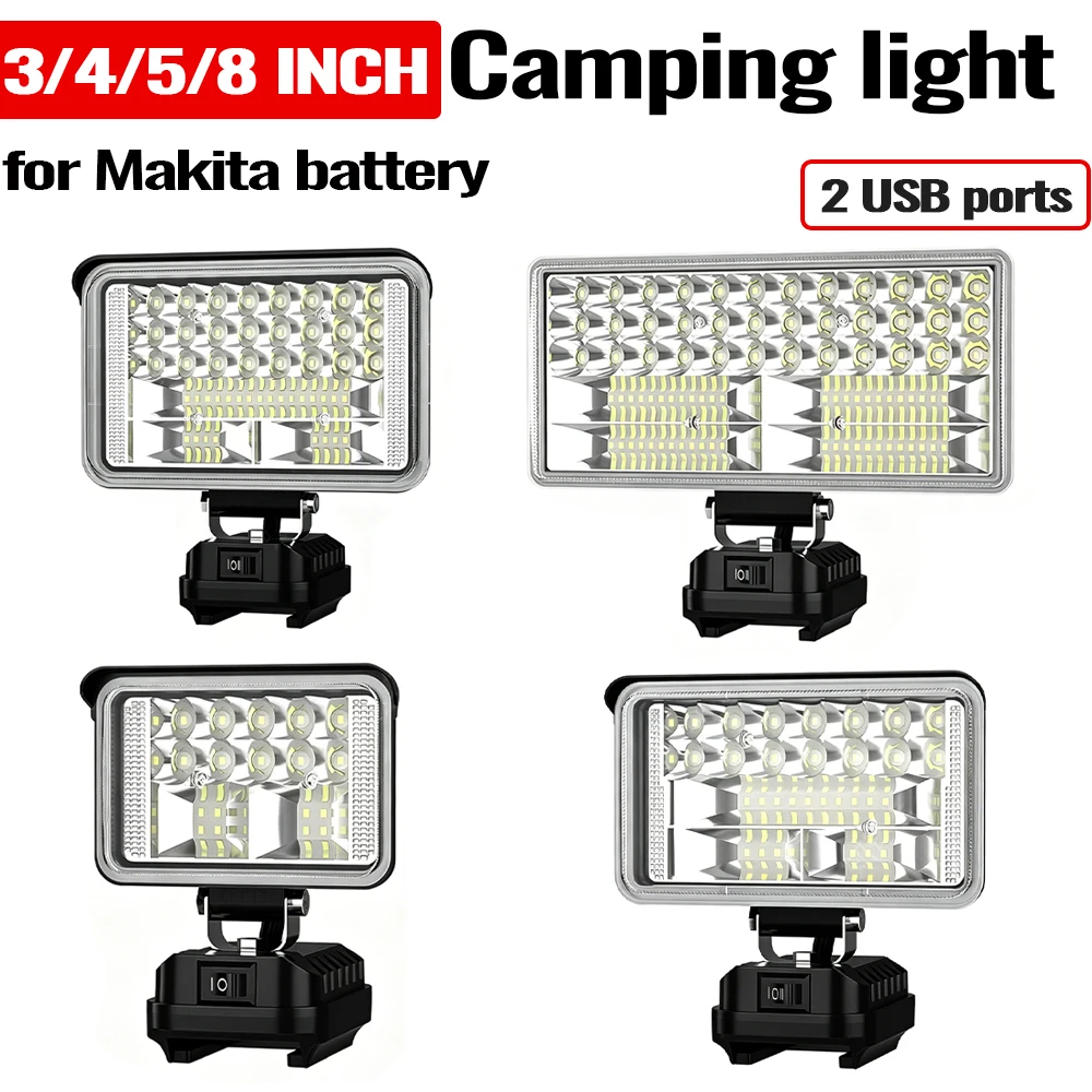 Makita luz de trabajo LED portátil con reflector para batería - imagen 3