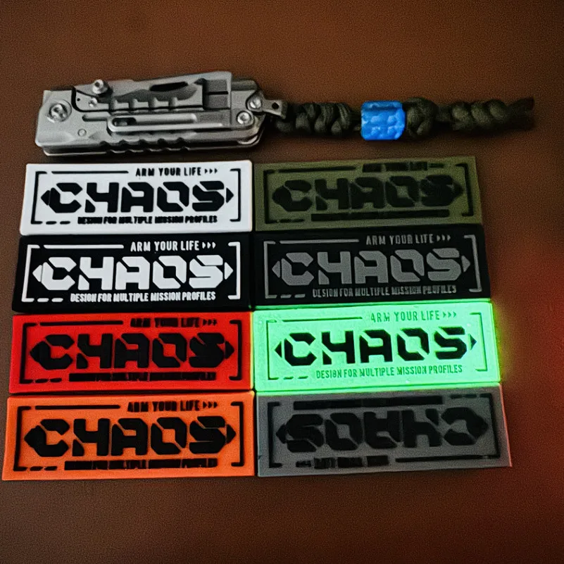 Luminous Chaos Gear Parche táctico de PVC para ropa y mochila - imagen 5