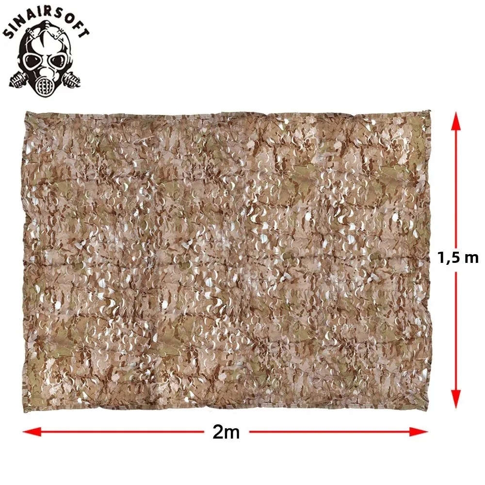 Red de camuflaje táctica ripstop para caza airsoft y entrenamiento - imagen 4