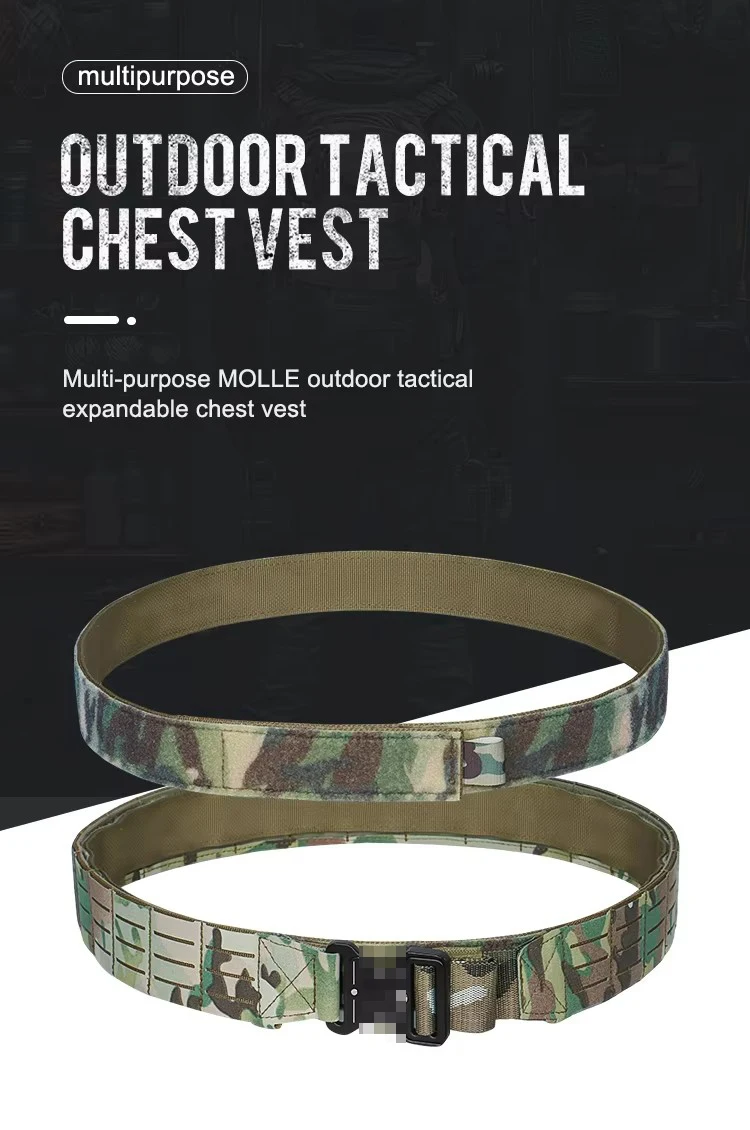 Cinturón táctico MOLLE con doble sistema