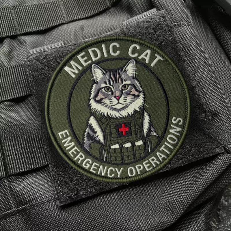 Parche táctico emergencia médica con velcro gancho y bucle - imagen 2