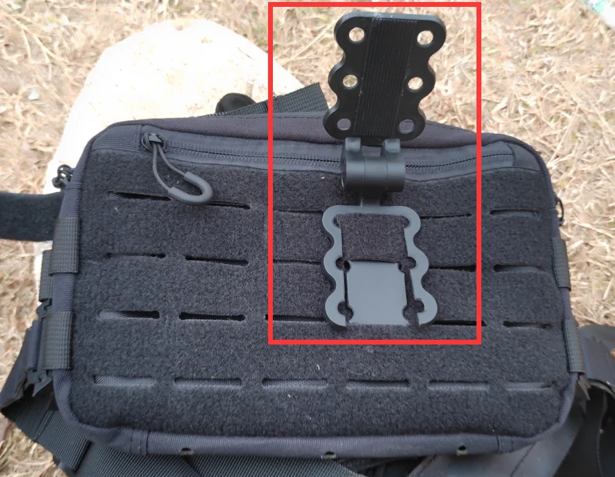 Soporte táctico para teléfono modular con clip de pecho - imagen 3