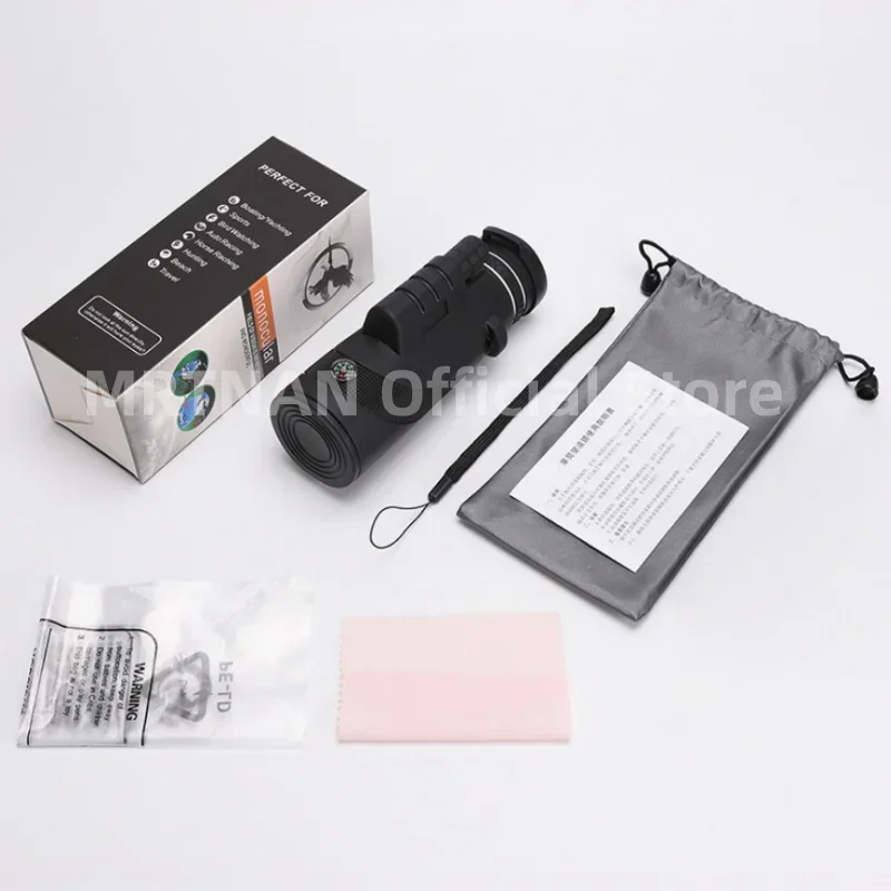 Telescopio monocular profesional HD plegable para larga distancia