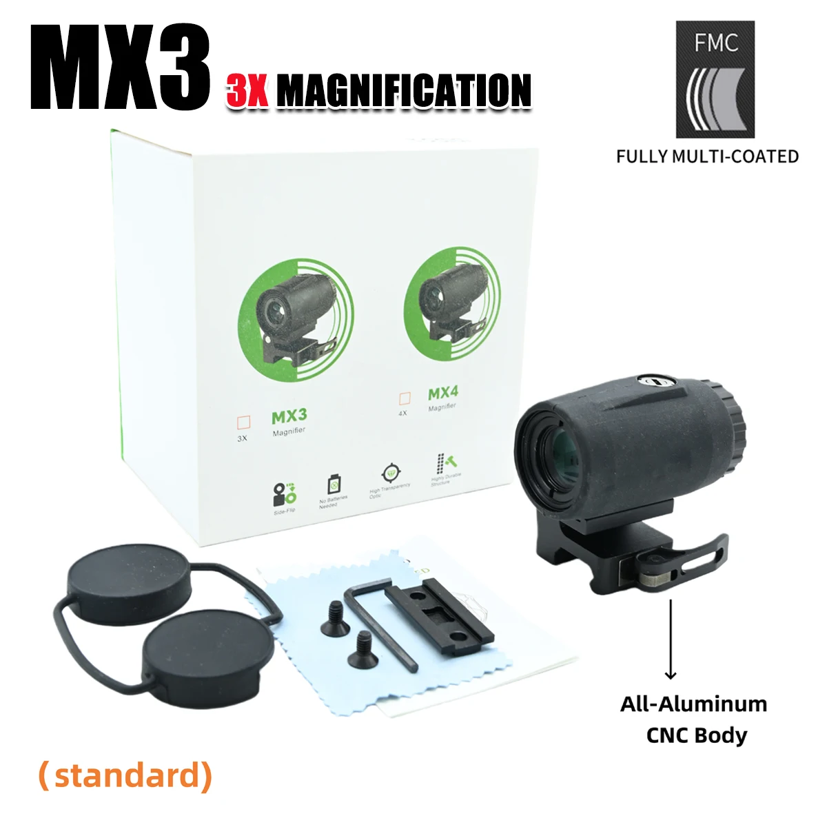 Mira Táctica M22 PRO&MX3 Reflex roja/verde con fibra óptica - imagen 5
