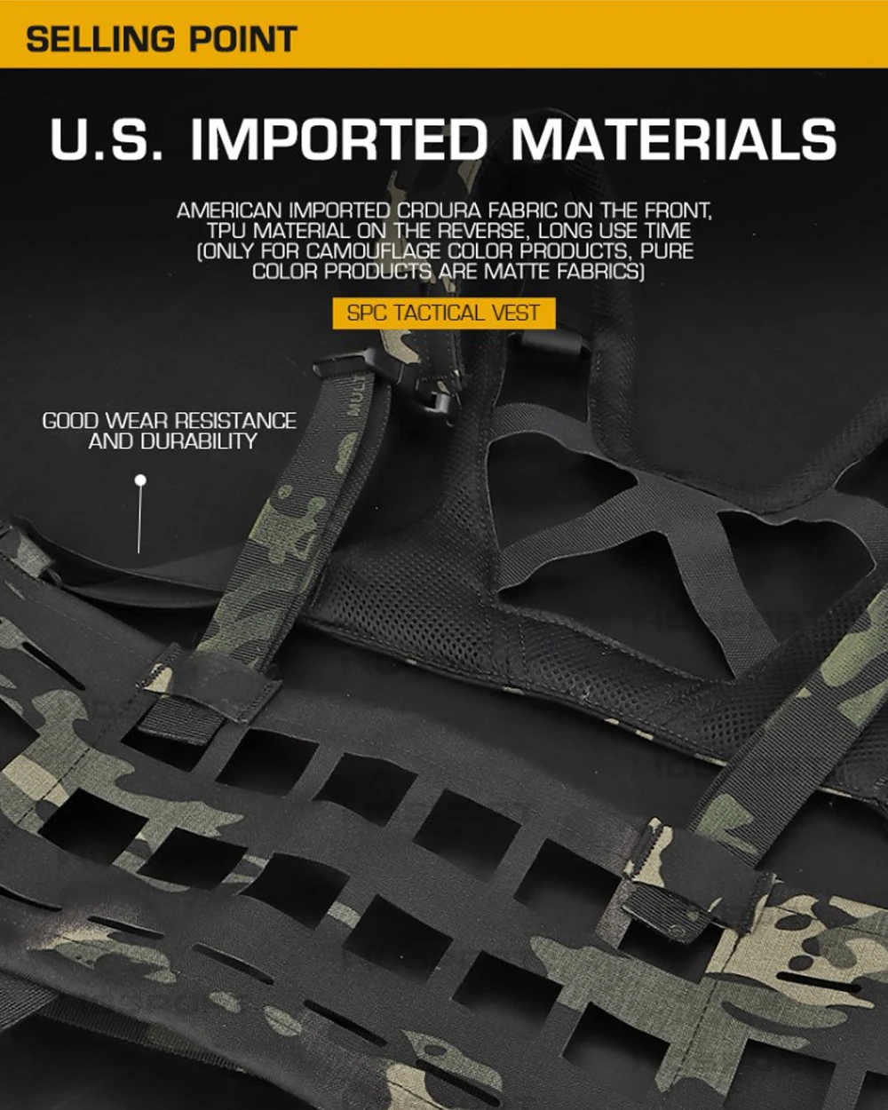 Chaleco SPC expandible para airsoft y caza