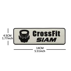 Parche PVC fosforescente CrossFit – Insignia de brazo para chaleco