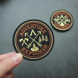 Adventure Explorer parche bordado para camping: coser o planchar