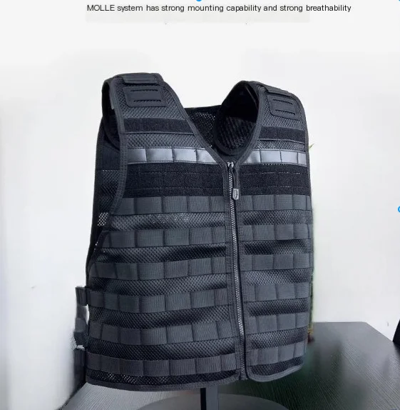 Chaleco con correas MOLLE y sistema de sujeción
