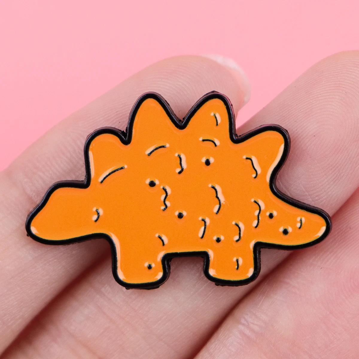 Broche dinosaurio bordado estilo táctico para chaqueta y mochila