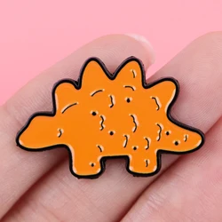 Broche dinosaurio bordado estilo táctico para chaqueta y mochila