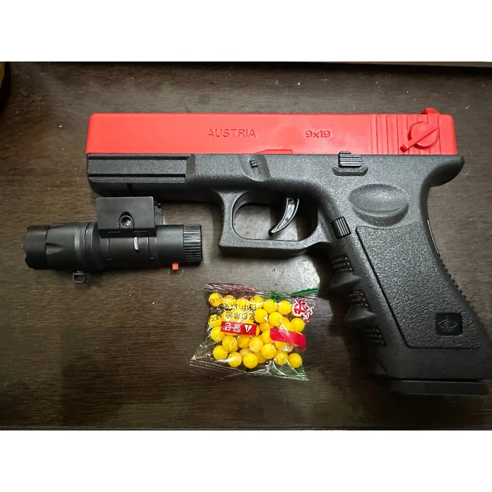 Pistola Airsoft láser CS para niños con cargador inferior manual - imagen 3