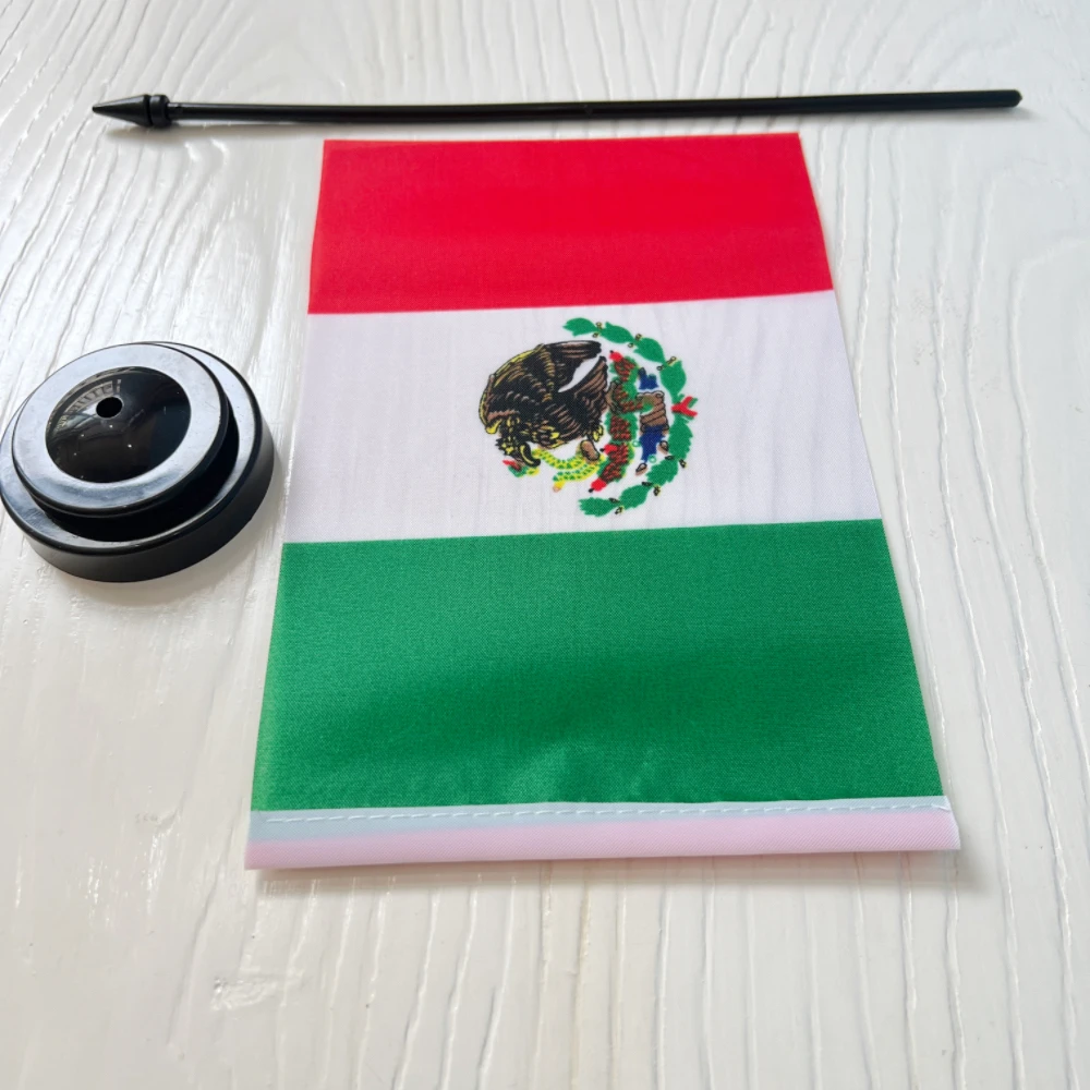 Bandera México de escritorio con base para mesa - imagen 3