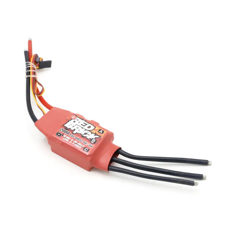 ESC brushless 125A BEC 5V rojo – regulador para dron FPV - imagen 3