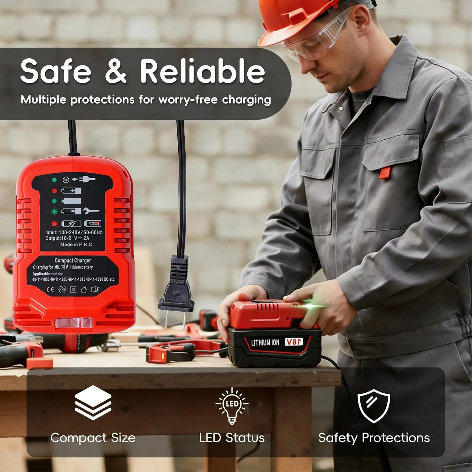 Milwaukee M18 cargador rápido de repuesto para batería Li-Ion - imagen 4