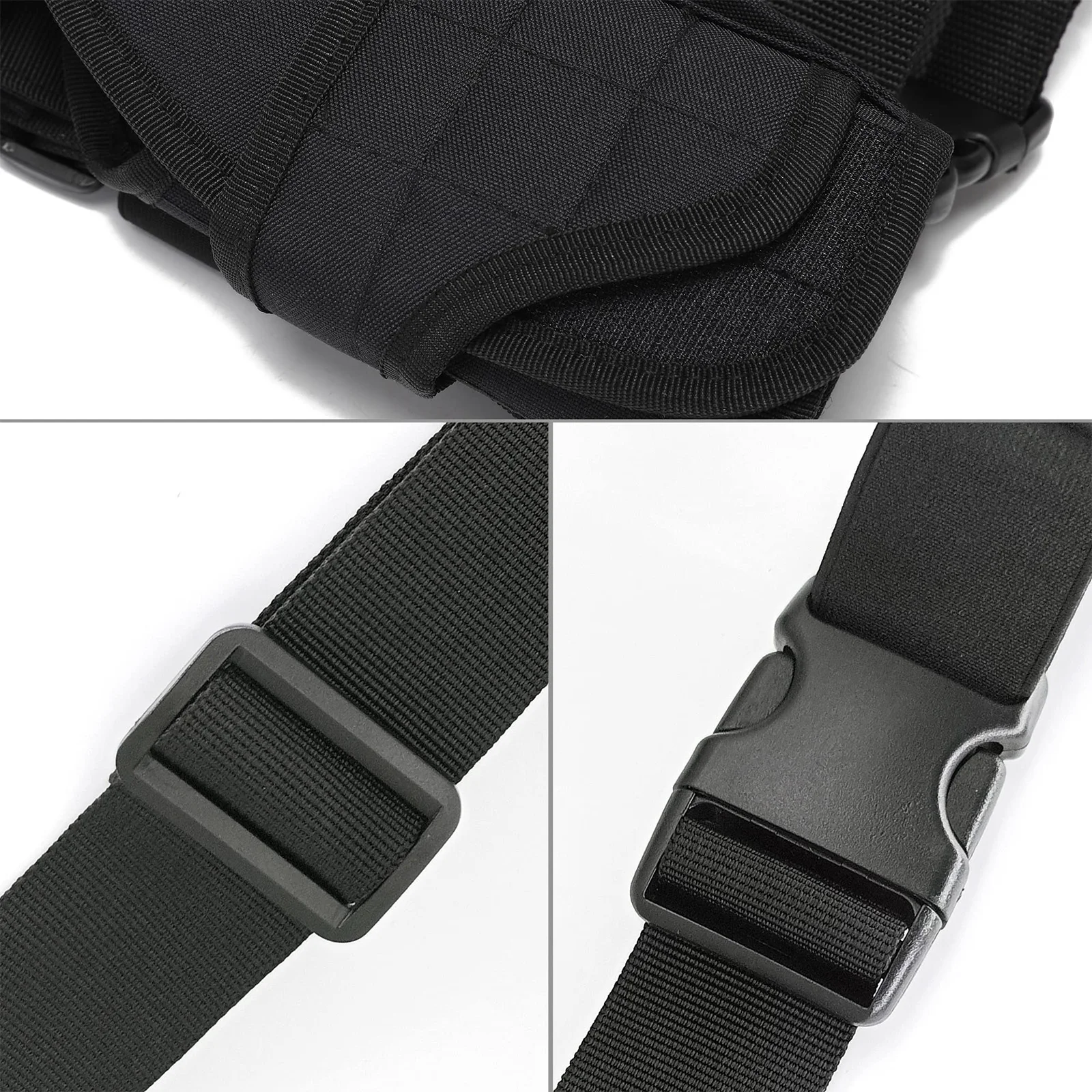 Funda táctica pierna caída pistola Airsoft diestro con bolsa cargadores - imagen 2