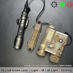 PEQ16B puntero láser táctico rojo/verde IR con linterna