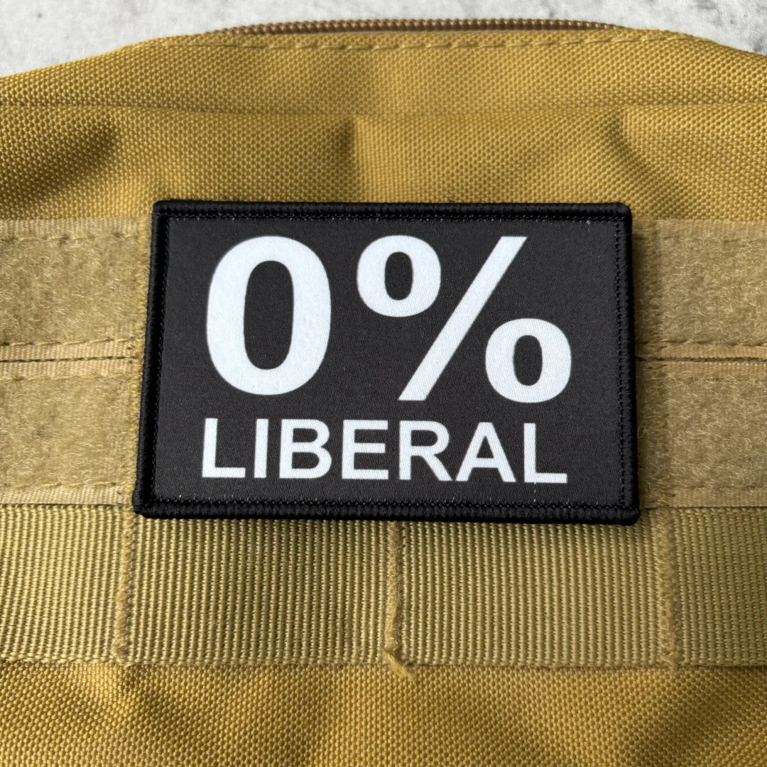 Parche táctico de velcro con motivo liberal impreso para mochila - imagen 4