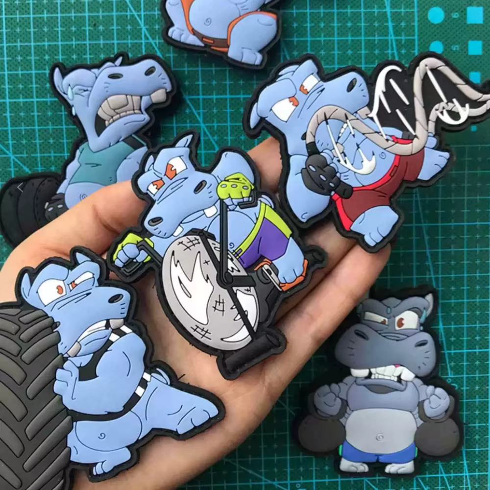 Parche moral táctico PVC Hippo Fitness para mochila - imagen 2