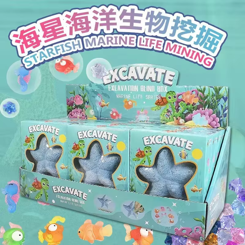 Kit excavación fósiles dinosaurios con gemas reales - imagen 3