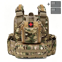 Chaleco de caza con correas MOLLE y liberación rápida ajustable