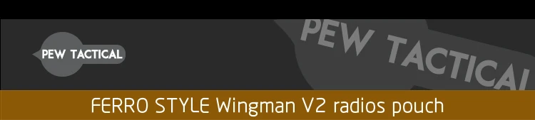 Vista frontal del pouch táctico Wingman V2