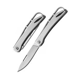 Cuchillo plegable de acero inoxidable para filetear carne y pesca