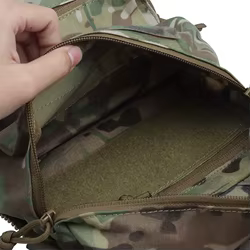 Panel trasero para chaleco táctico con bolsa doble almacenamiento