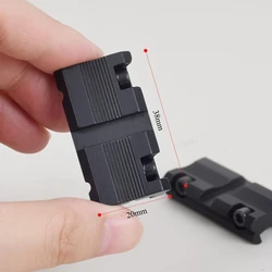 Adaptador de carril de 11 mm a Picatinny para visor telescópico