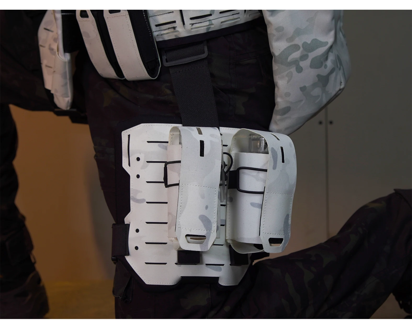 DMGear Funda Muslo MOLLE – Portador táctico Airsoft - imagen 5