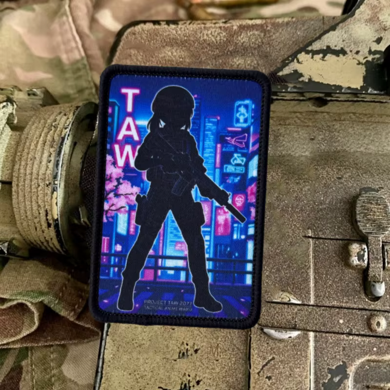 Parche táctico velcro bordado punk anime para mochila y brazalete - imagen 5