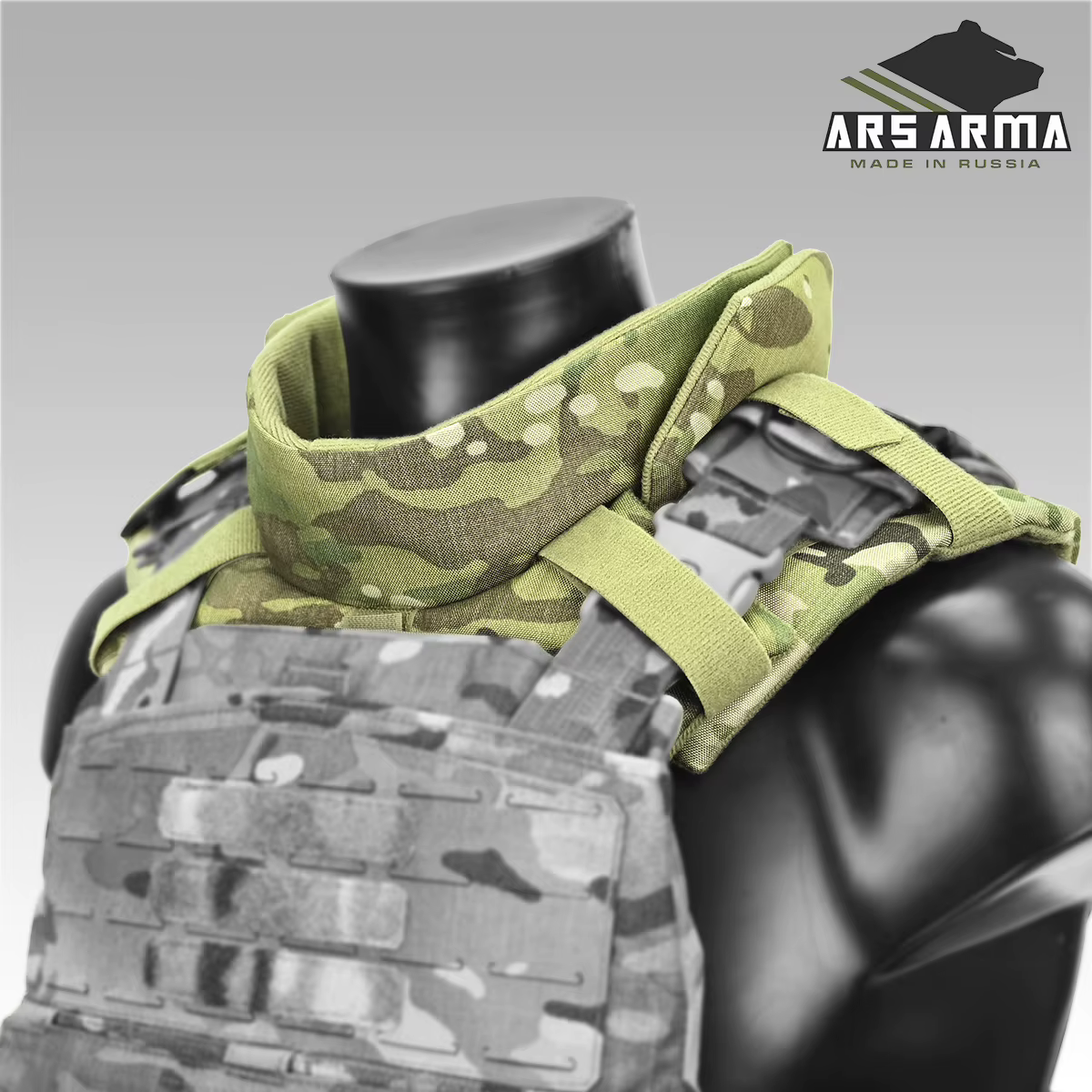 Cuello táctico modular forrado EVA – Protección cervical