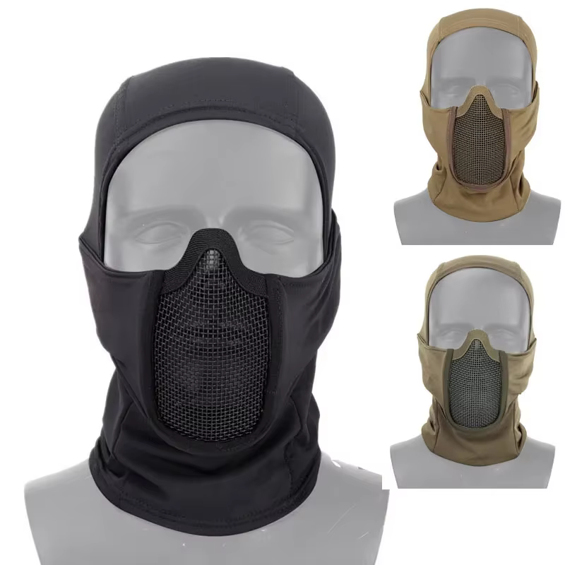 Máscara táctica malla metálica cara completa Airsoft Paintball - imagen 2