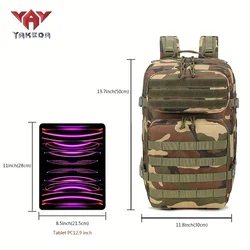 Mochila táctica camuflaje militar 40L gran capacidad resistente MOLLE