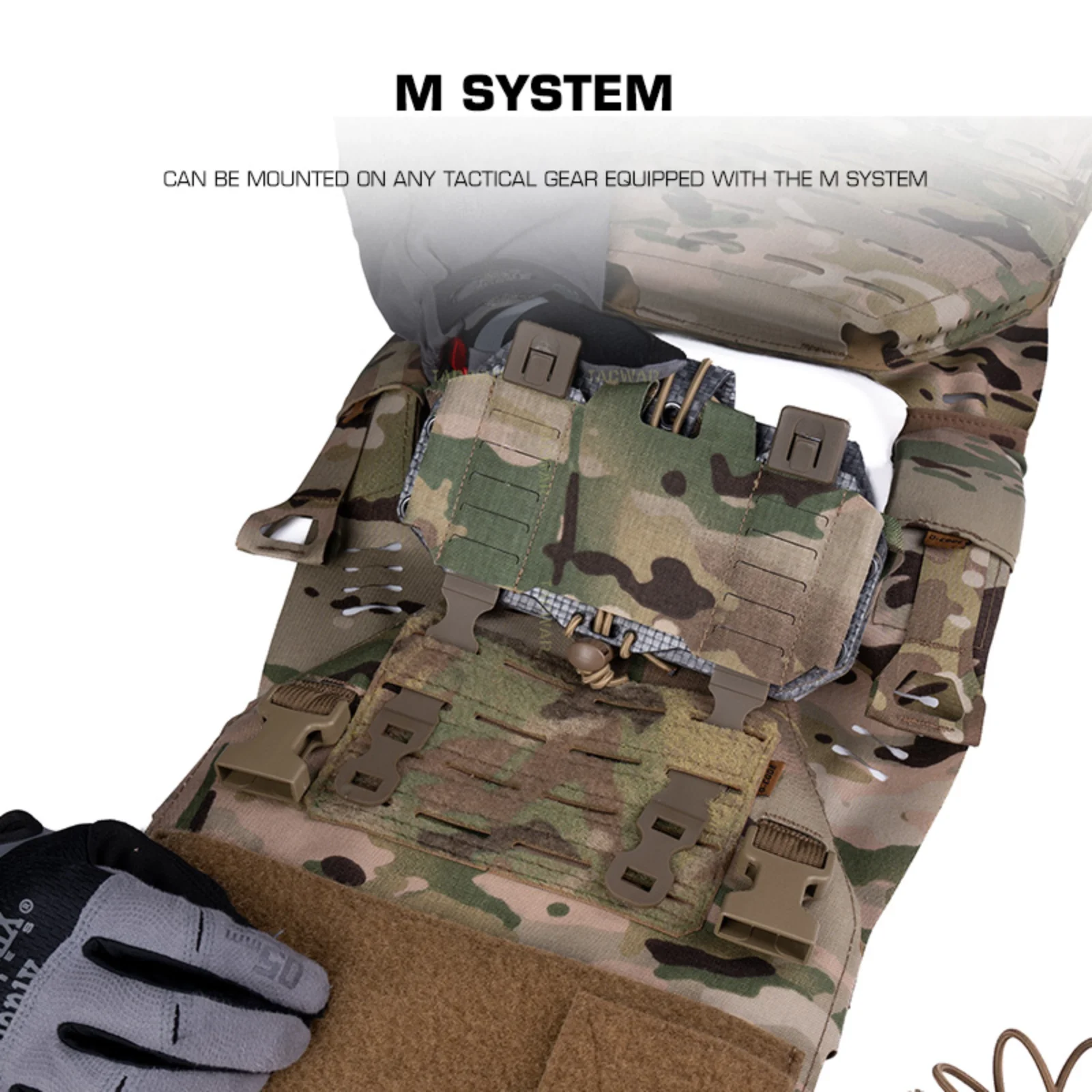 Portamóvil táctico MOLLE para airsoft y portaplacas - imagen 2
