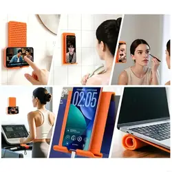 Soporte para teléfono base antideslizante y silicona flexible