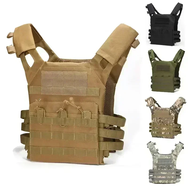 Chaleco en camuflaje selva con múltiples bolsillos