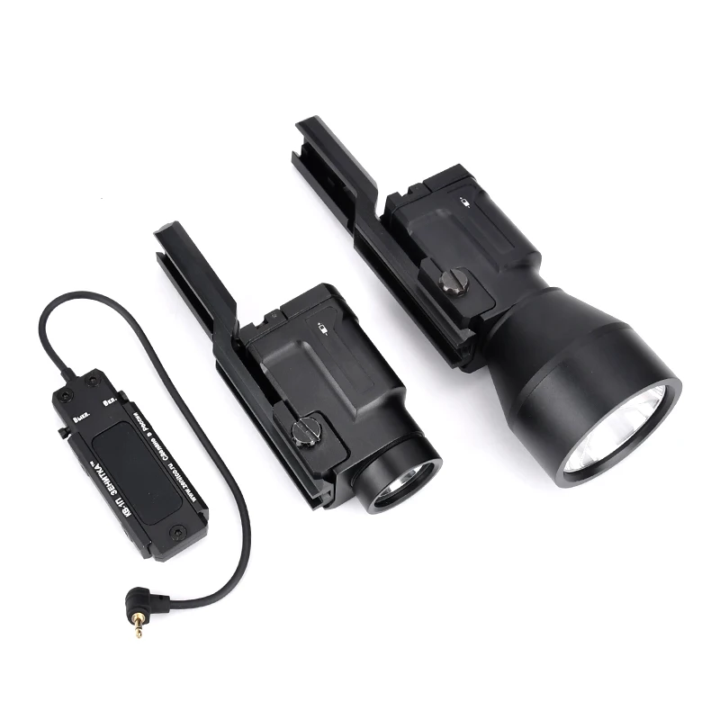 WADSN Linterna táctica rifle Airsoft metálica con luz estroboscópica - imagen 4