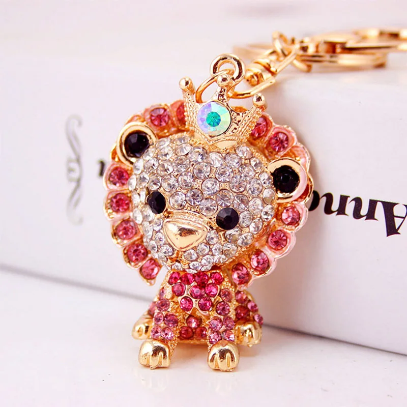 Llavero colgante de cristal y metal con forma de animal – Regalo original - imagen 5