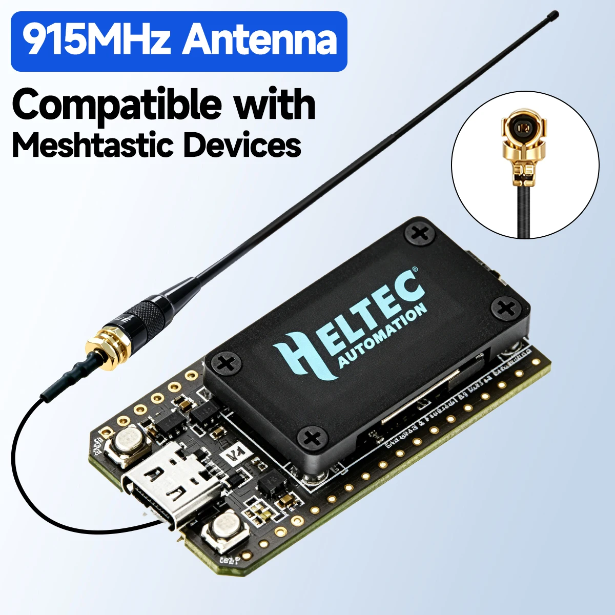 ABBREE Antena LoRa omnidireccional externa SMA macho flexible - imagen 4
