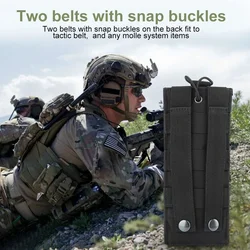 Bolsa táctica para walkie talkie de nailon MOLLE, ligera compacta
