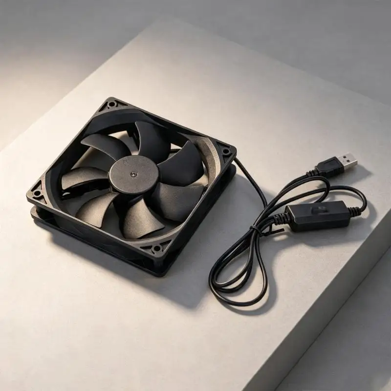 Ventilador USB con control de velocidad y rodamiento hidráulico - imagen 4