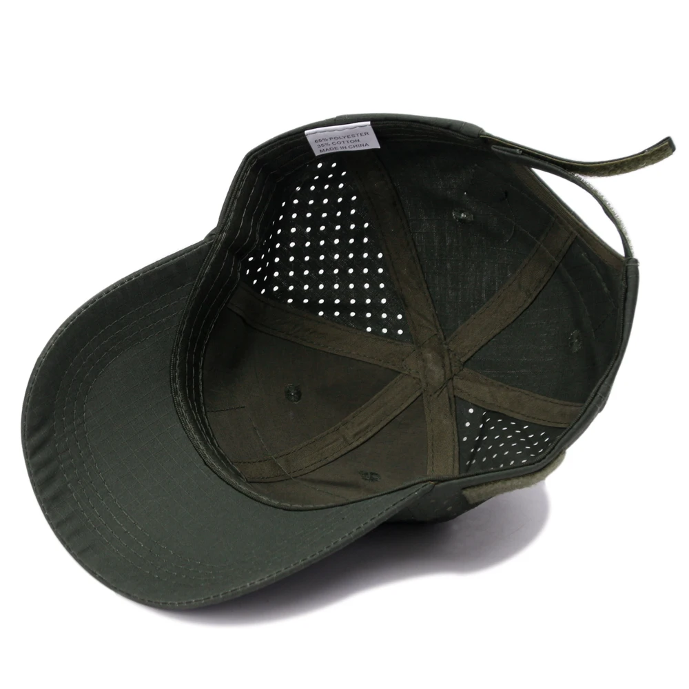 Gorra camuflaje táctica Snapback ajustable transpirable - imagen 2
