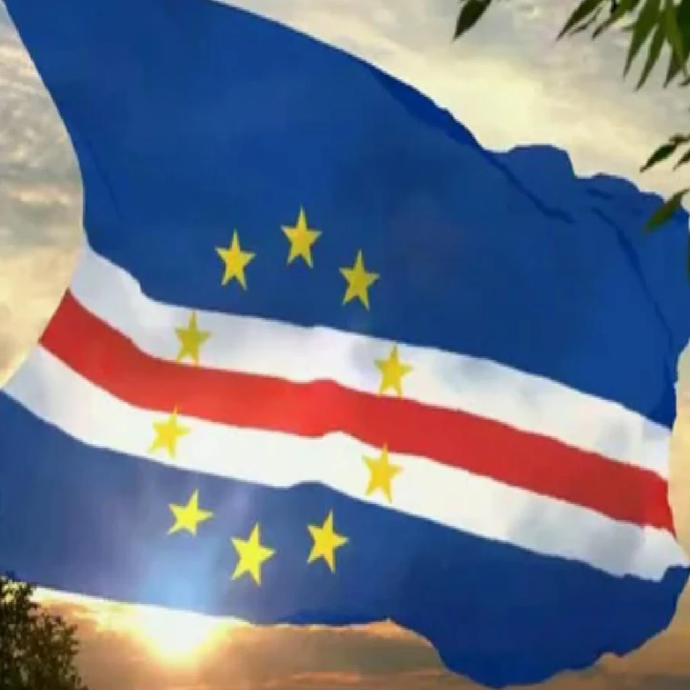 Bandera de Cabo Verde para decoración en tamaño 90x150