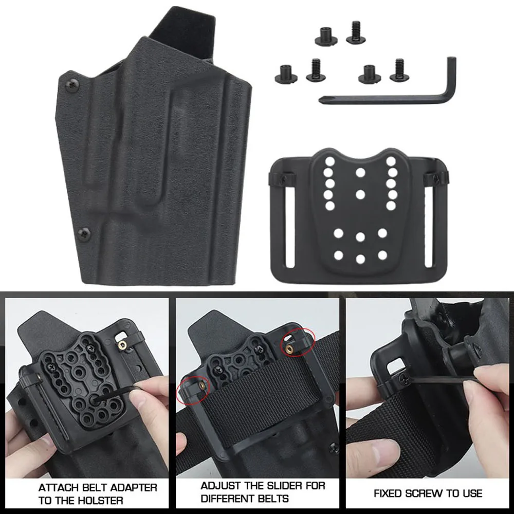 Funda Kydex para Glock 17/19/19X/45 compatible con X400 y QLS - imagen 3