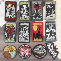 Parche bordado Mothman criptozoología para uniforme táctico