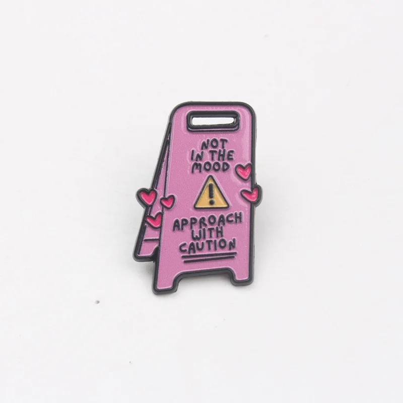 Broche de esmalte vintage No tengo ansiedad, sensaciones – humor - imagen 5