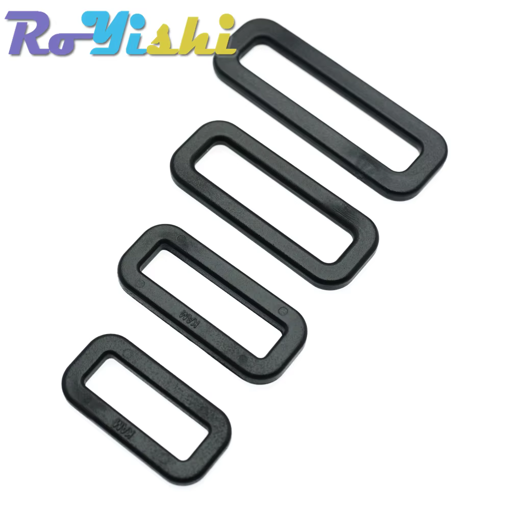 Hebillas ajustables de plástico anillos rectangulares correas mochila