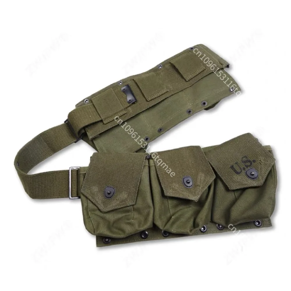 Kit equipo US WWII 6 piezas lona caqui – Recreación Airsoft - imagen 3